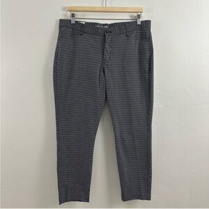 NWT Gap Khakis Slim City Blue White Pants Women's Size 12R